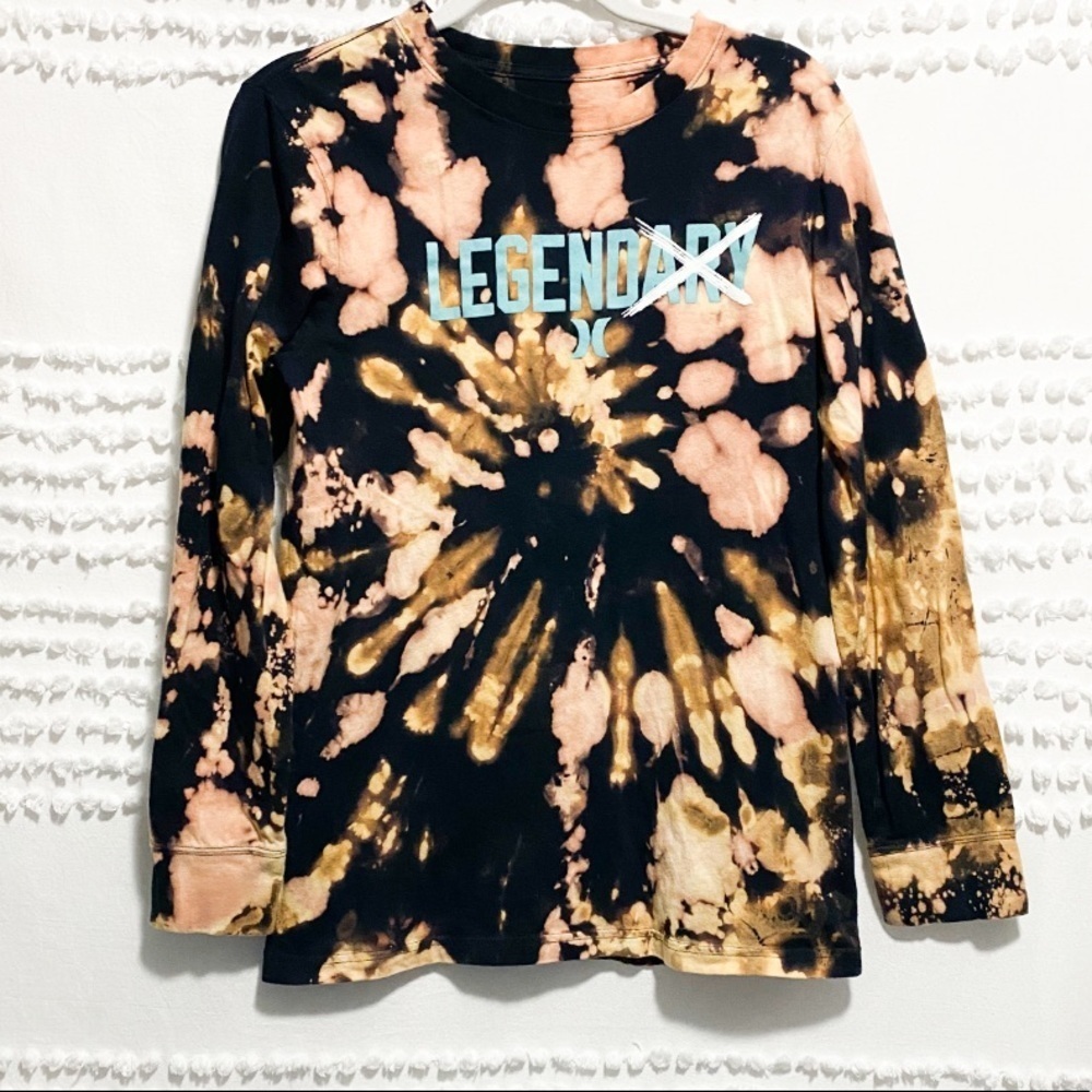 Hurley legend bleached graphic long sleeve tee xl